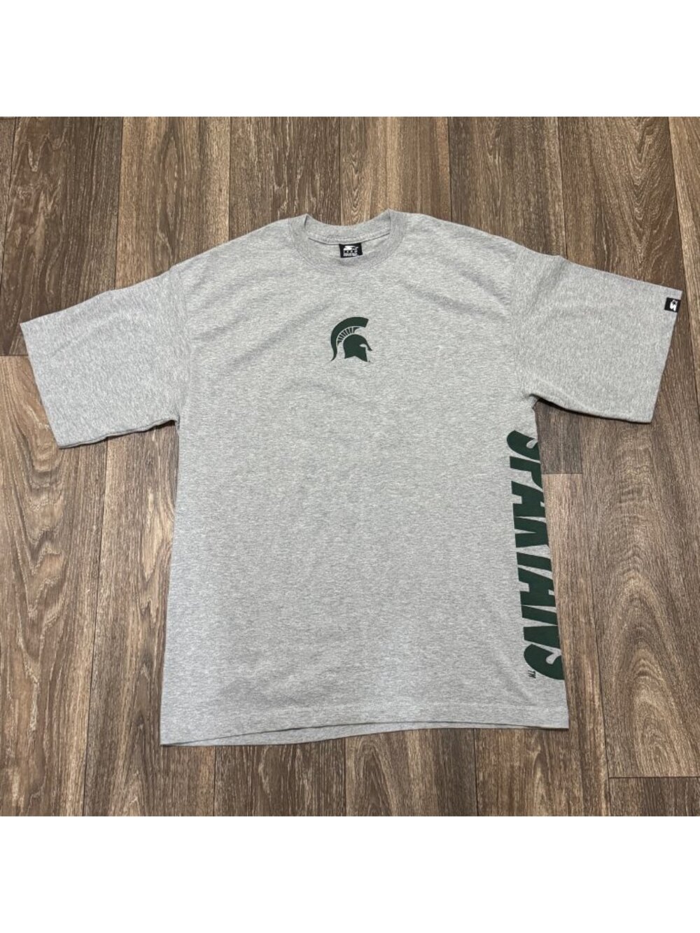 Vintage Starter Michigan State Spartans Shirt Men's Medium Gray Y2K Sportswear